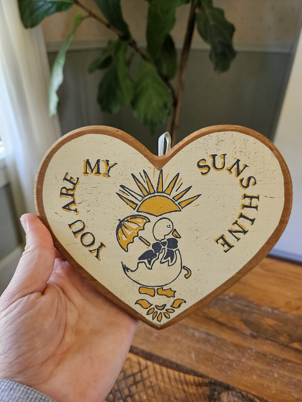 Vintage "You Are My Sunshine" Wood Sign
